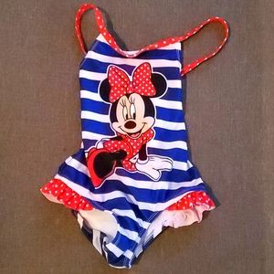 Minnie Mouse Striped Swimsuit